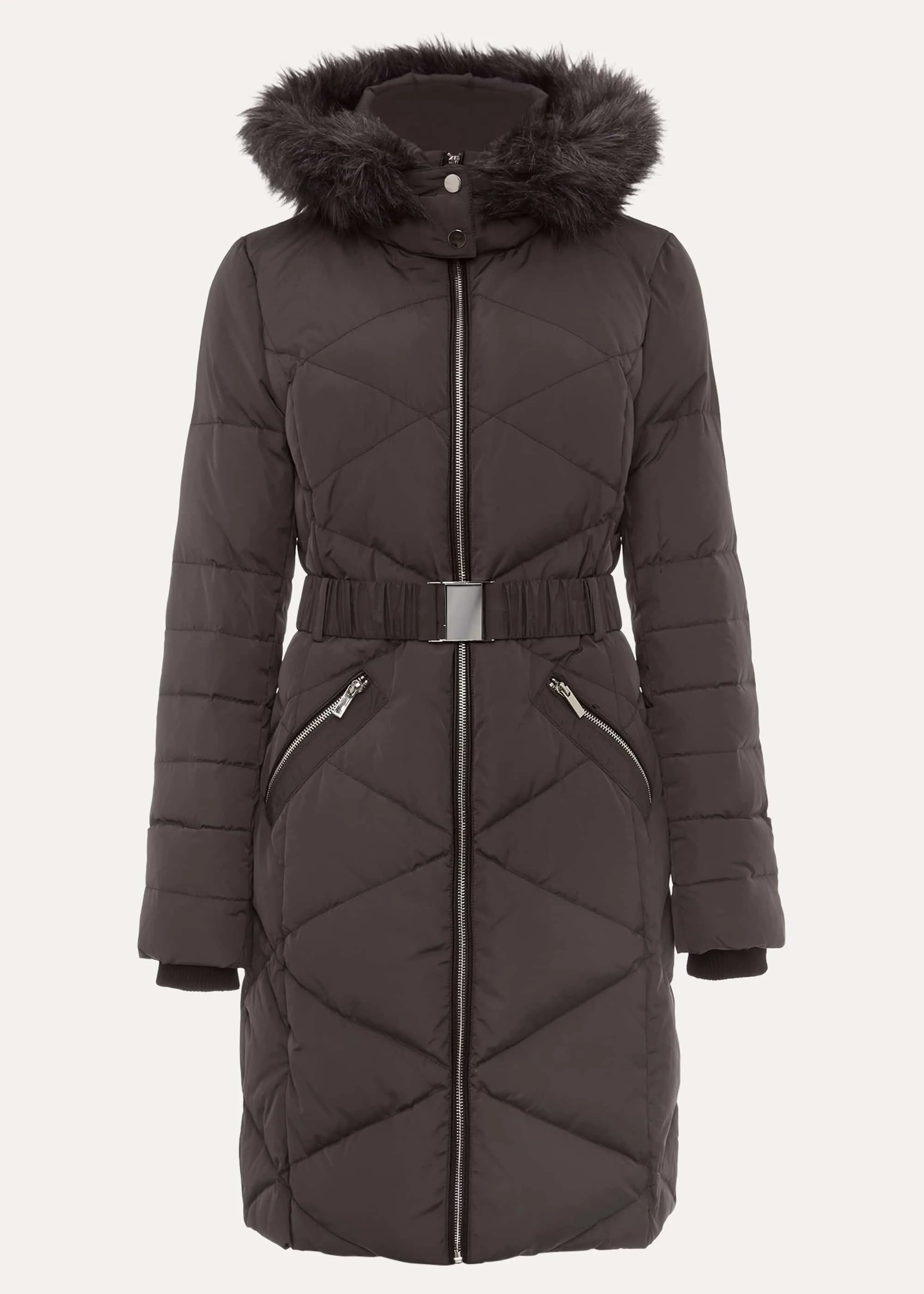 Remy Diamond Long Puffer Coat