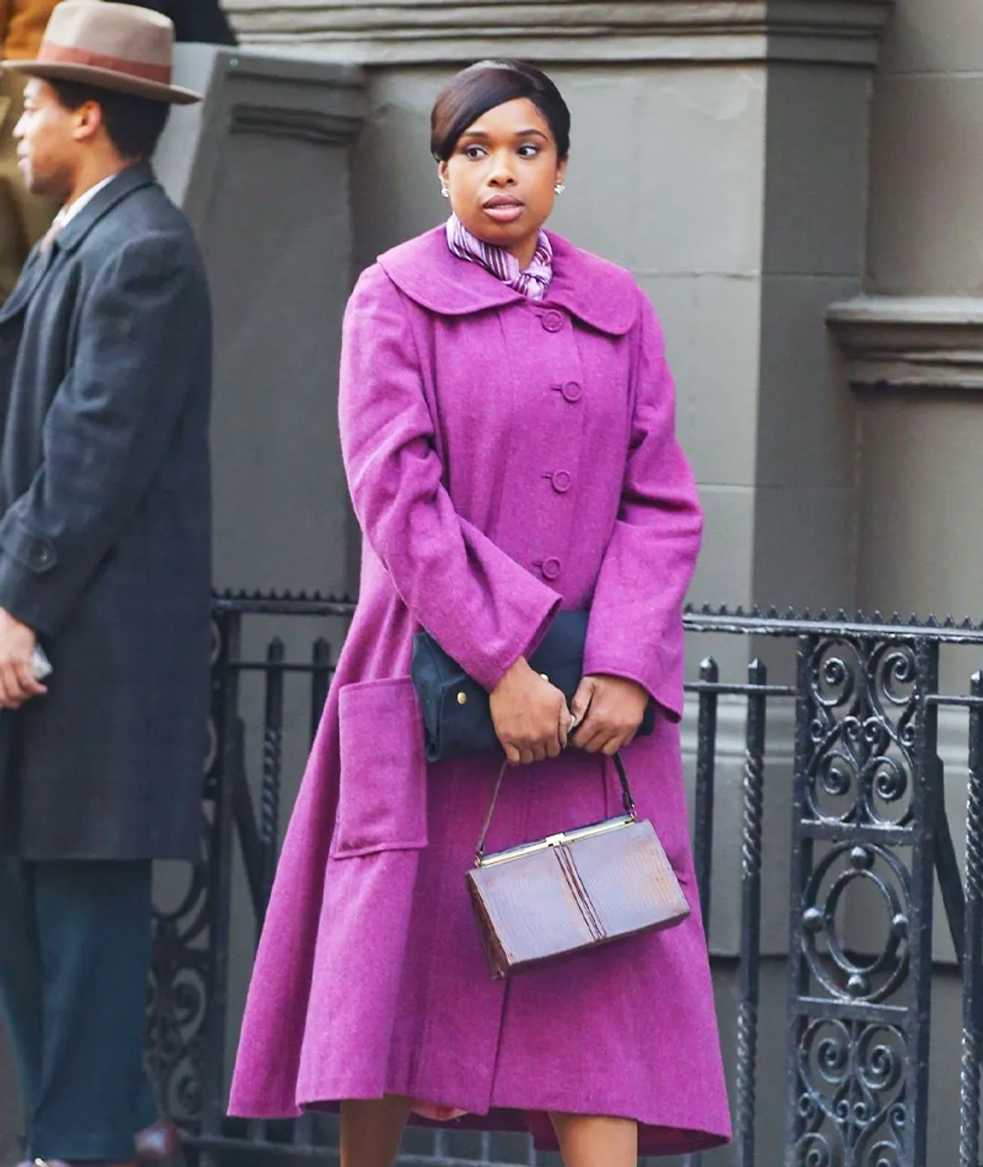 Respect 2021 Jennifer Hudson Purple Trench Coat