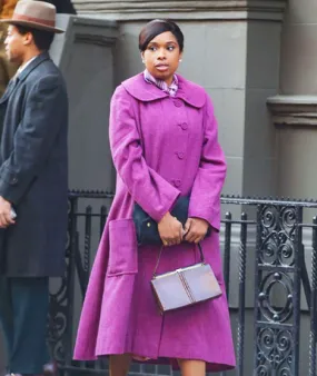 Respect 2021 Jennifer Hudson Purple Trench Coat