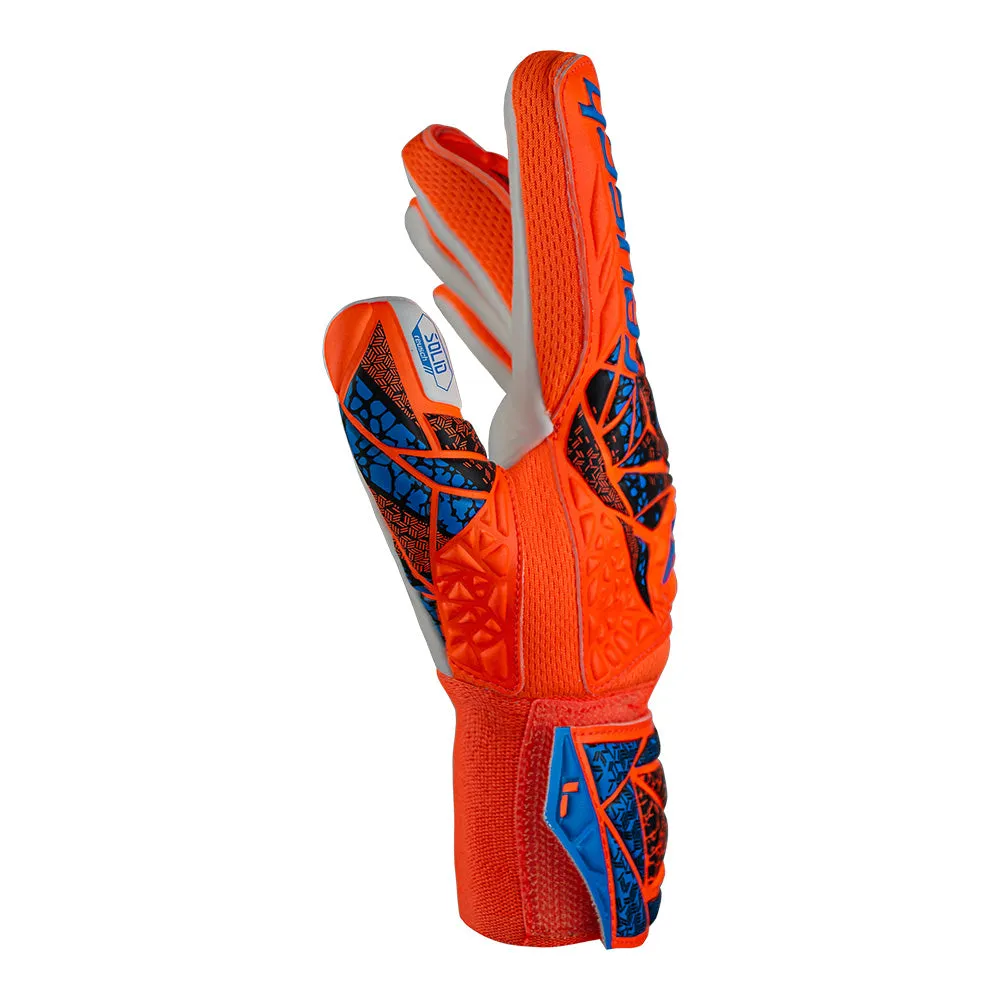 Reusch Attrakt Grip Goalkeeper Gloves (Orange/Blue)