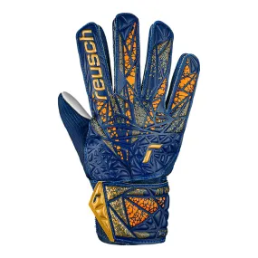 Reusch Youth Goalkeeper Gloves - Blue/Gold