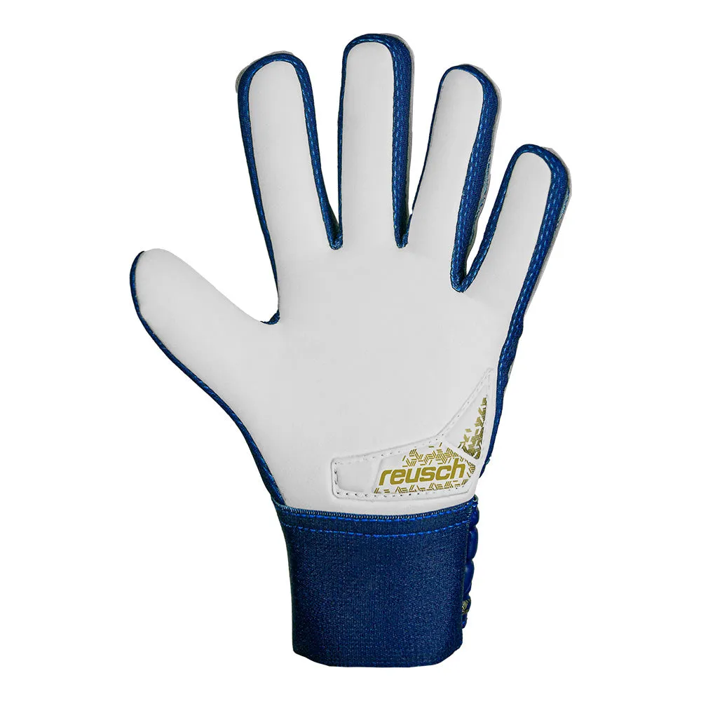 Reusch Youth Goalkeeper Gloves - Blue/Gold