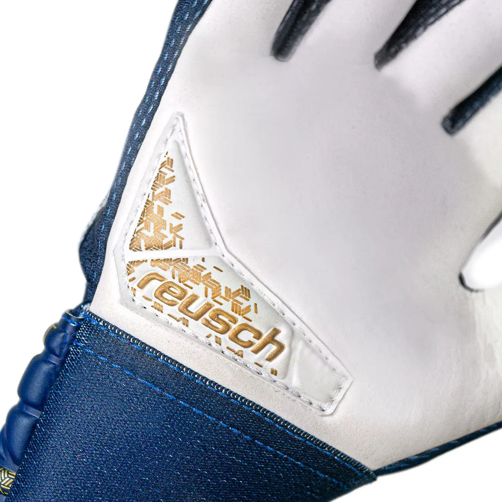 Reusch Youth Goalkeeper Gloves - Blue/Gold