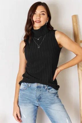 Ribbed Turtleneck Tank - Results: Trendy Ribbed Turtleneck Tank Top