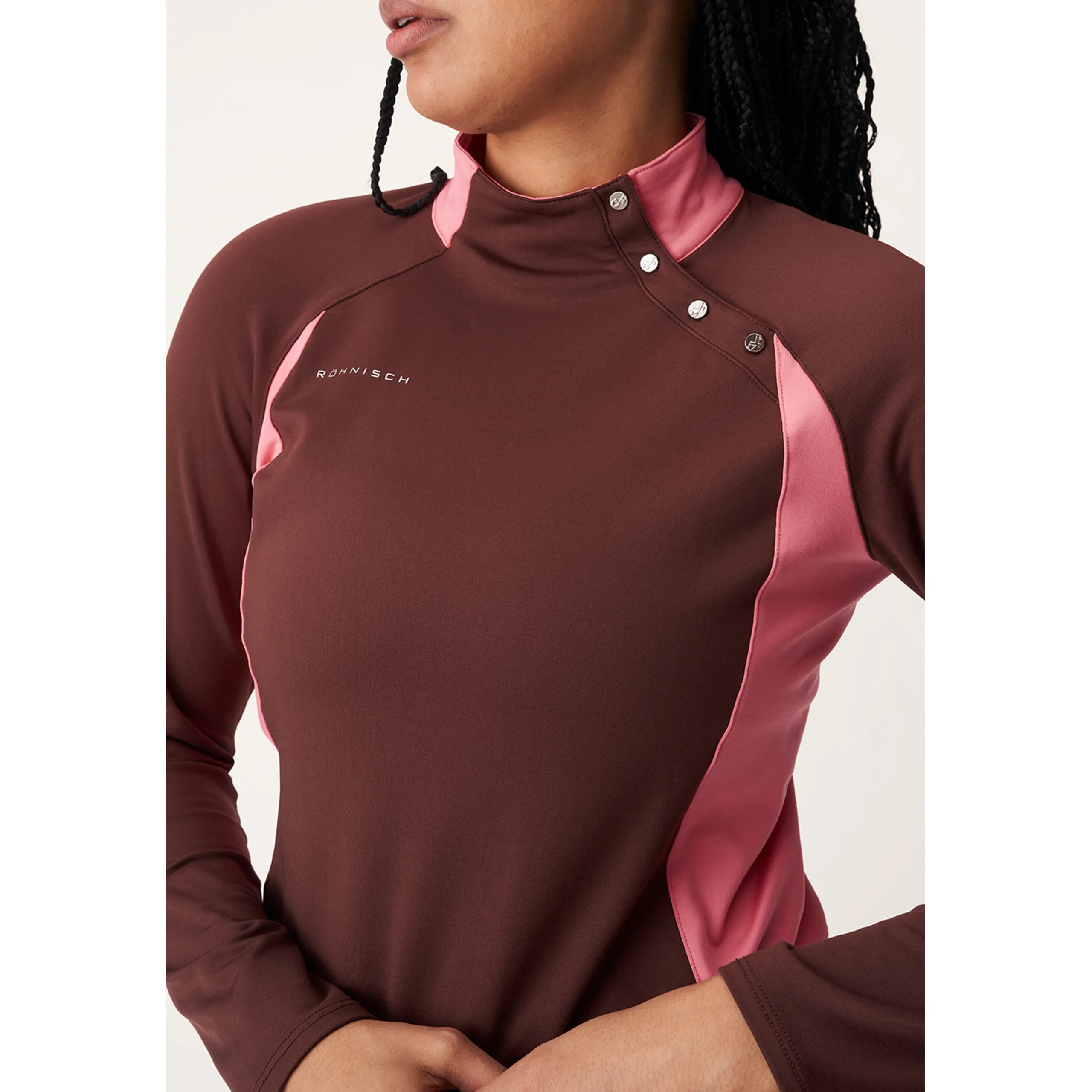 Rohnisch Megan Thermal Polo Shirt Brown