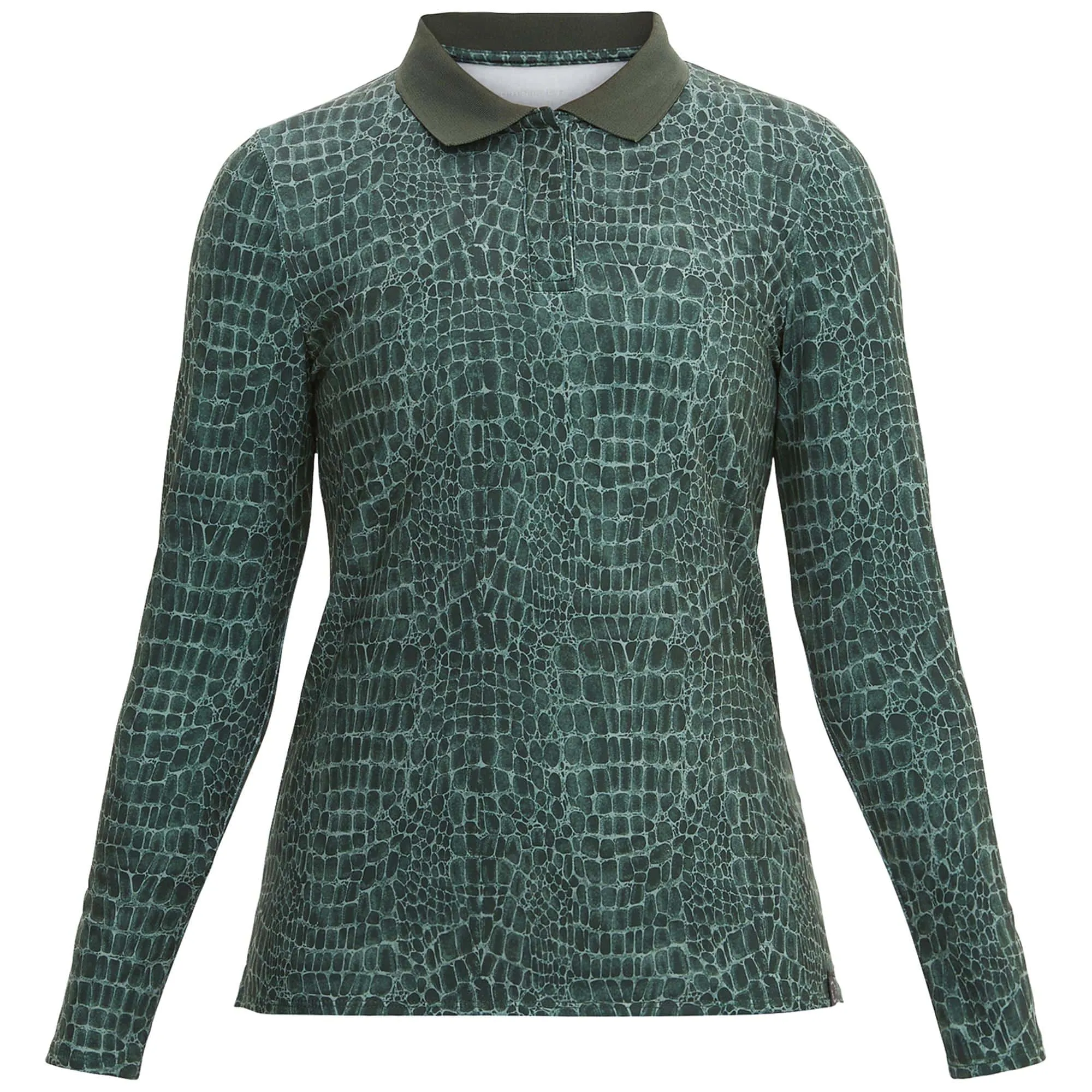 Rohnisch Sia Green Croco Polo Shirt