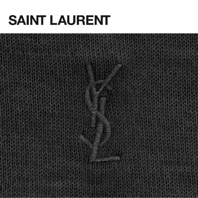 Saint Laurent Wool Plain Luxury Polos - Shop Now