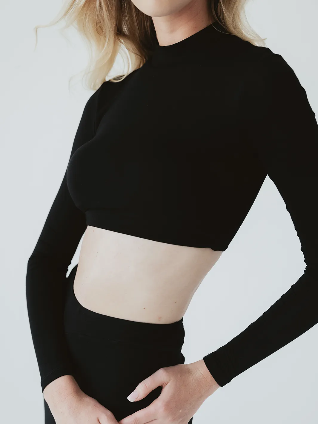 Seamless Turtleneck Bra Top