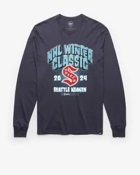 Seattle Kraken 2024 Winter Classic '47 Franklin Long Sleeve Tee