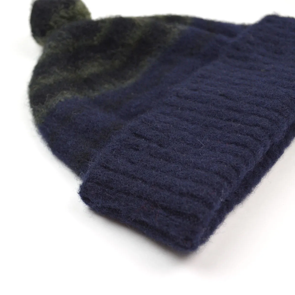 Shaggy Dog Border Beanie - Navy / Black / Army by cableami