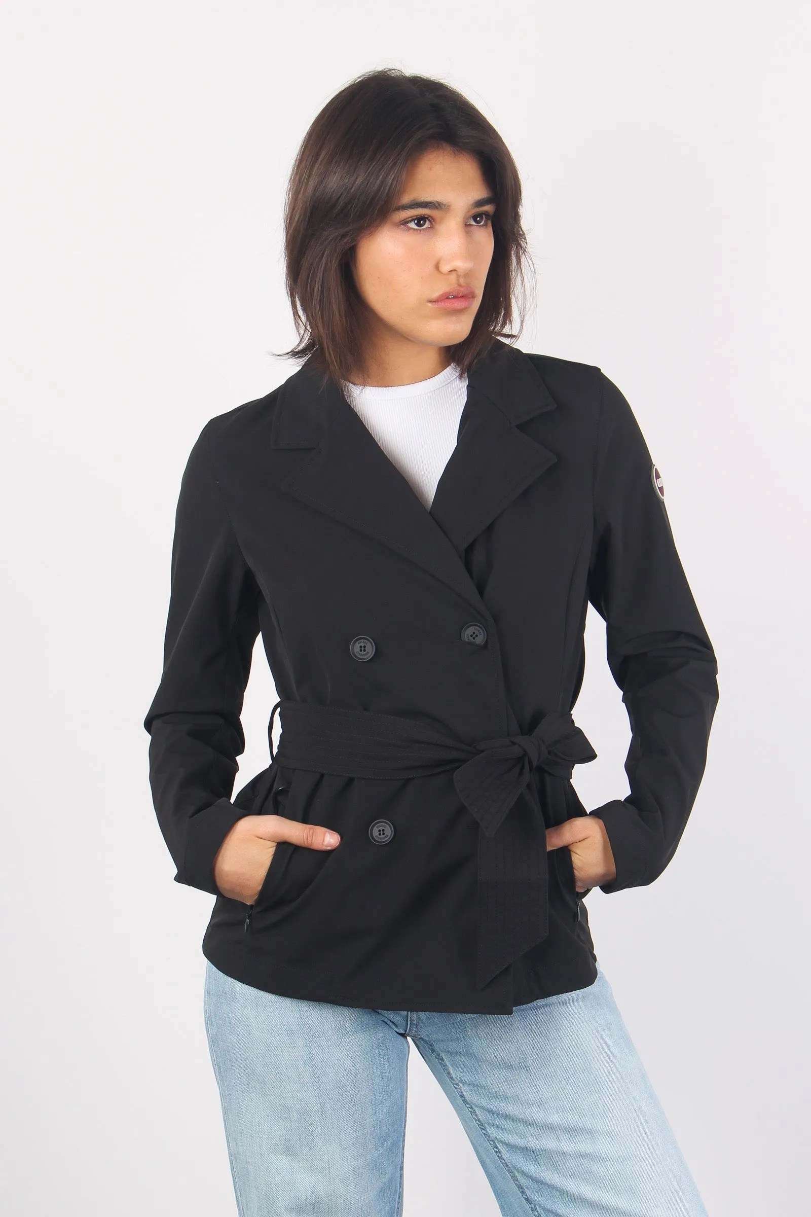 Short Black Trench Coat