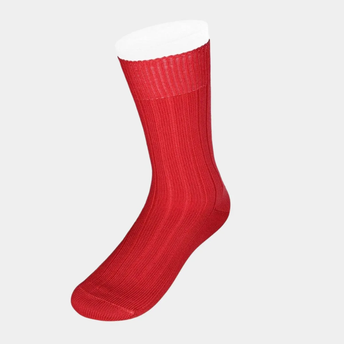 Short Red Heavy Sports Wool Socks