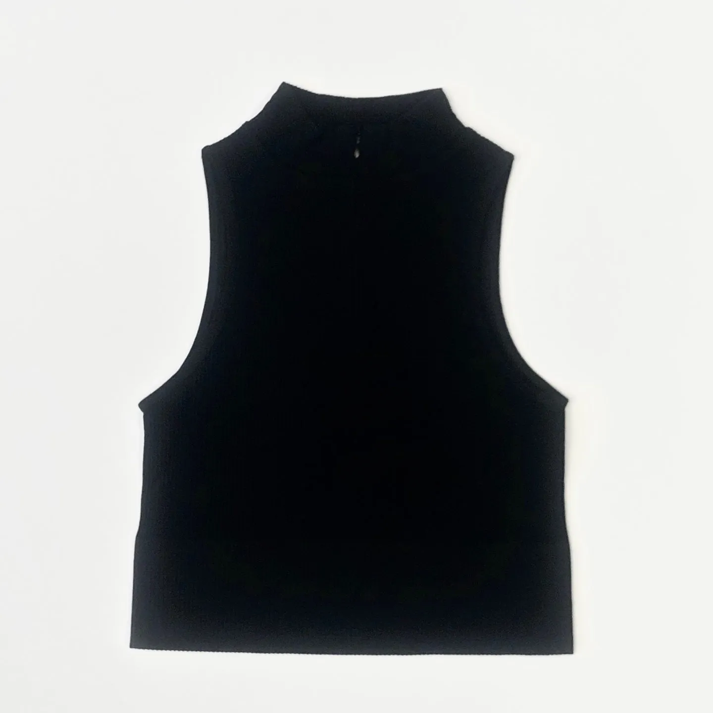 Sleeveless Ribbed Turtleneck Tank for Women