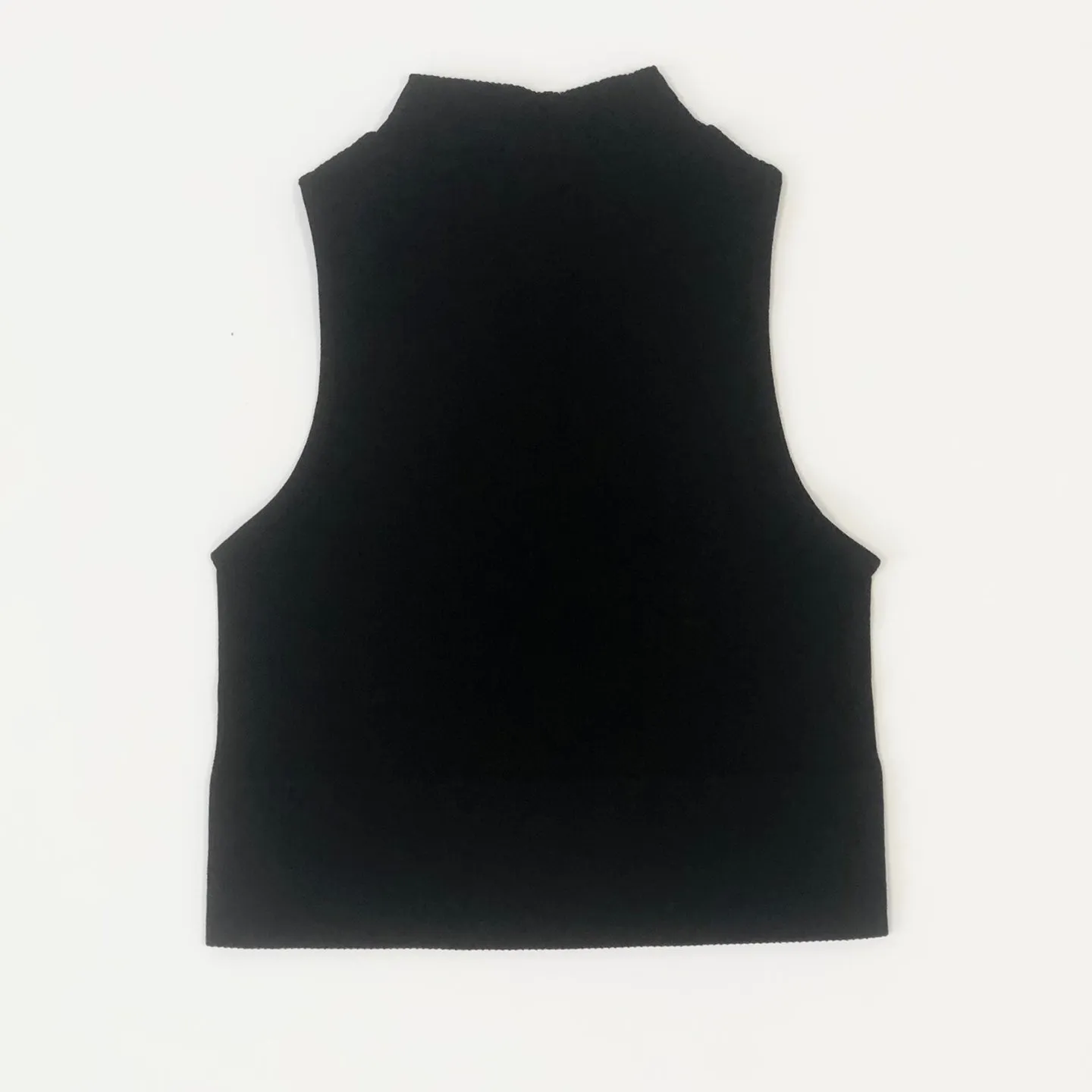 Sleeveless Ribbed Turtleneck Tank for Women