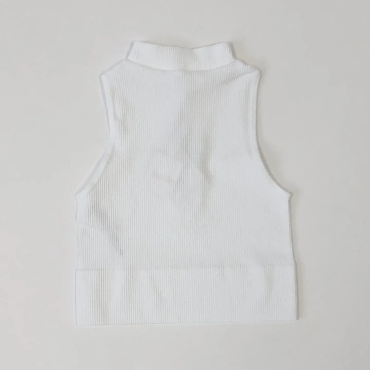 Sleeveless Ribbed Turtleneck Tank for Women