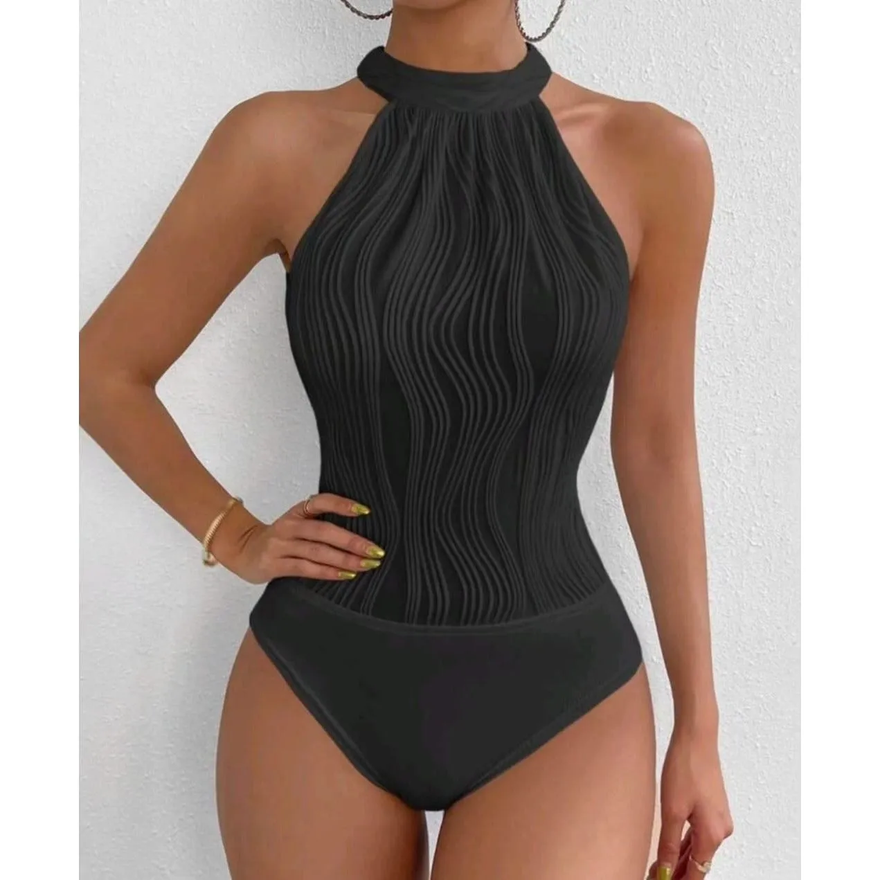 Sleeveless Turtleneck Bodysuit