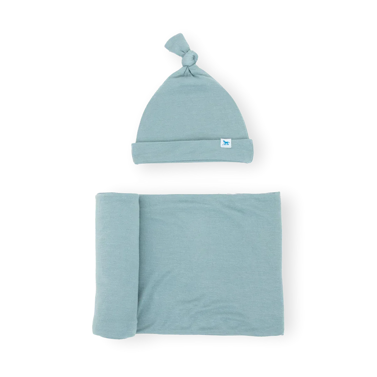 Soft Knit Swaddle and Hat Set, Harbor: Buy Now