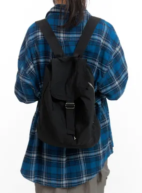 Solid Nylon Buckle Backpack CM413