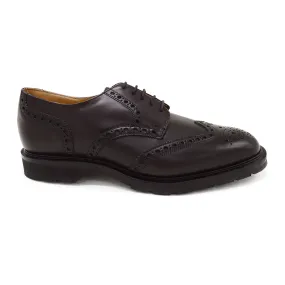 Solovair Premium Gibson Brogue Shoe - Burgundy