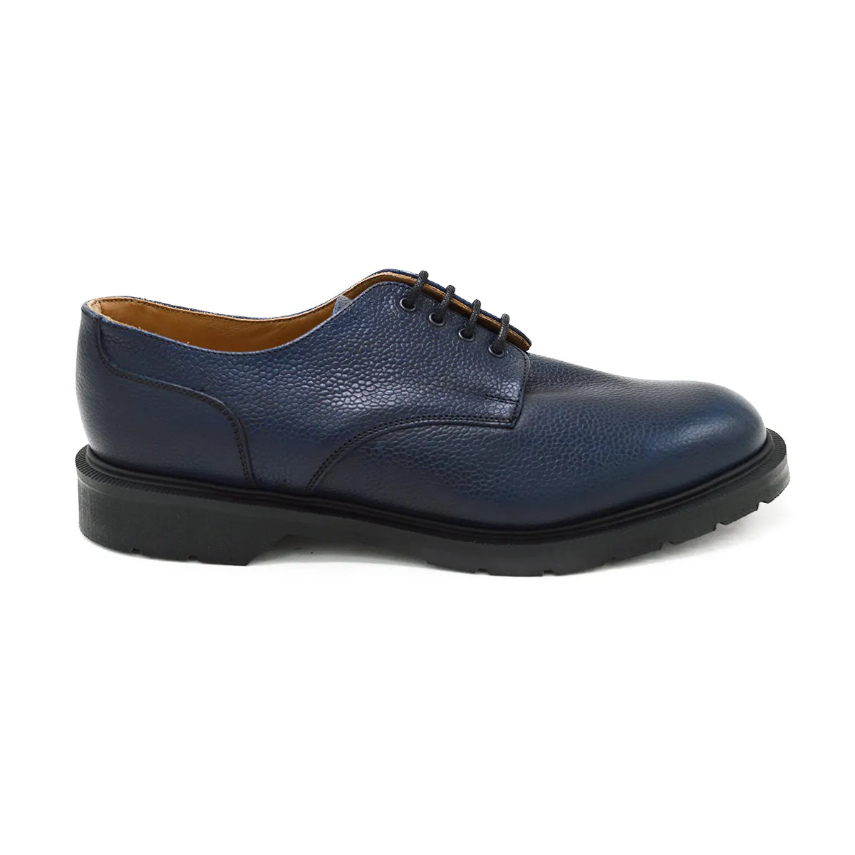 Solovair Premium Navy Scotch Grain Gibson Shoe