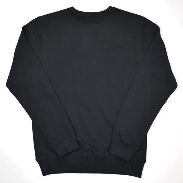 Soulland black sweatshirt with embroidery