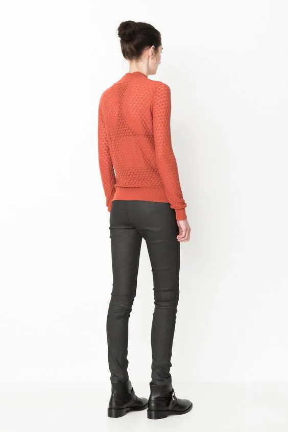 Storm + Marie ELENA Turtleneck, Mecca Orange