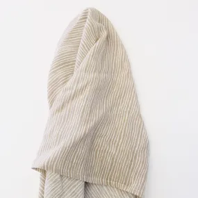 Tan striped scarf