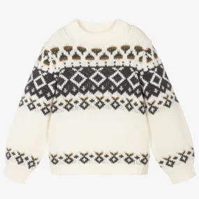 Teen Fair Isle Wool Sweater