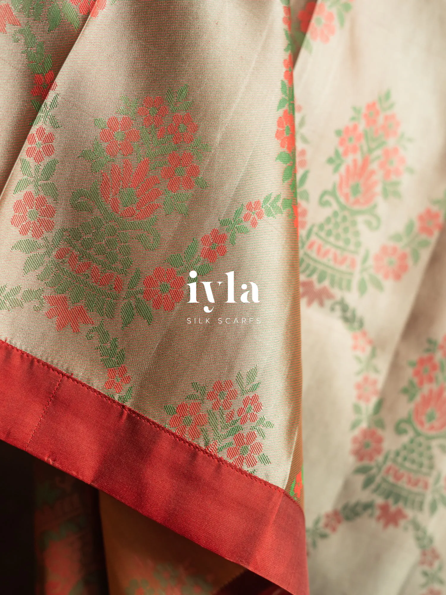 The Best Indian Mughal Silk Scarf - Shop Now!