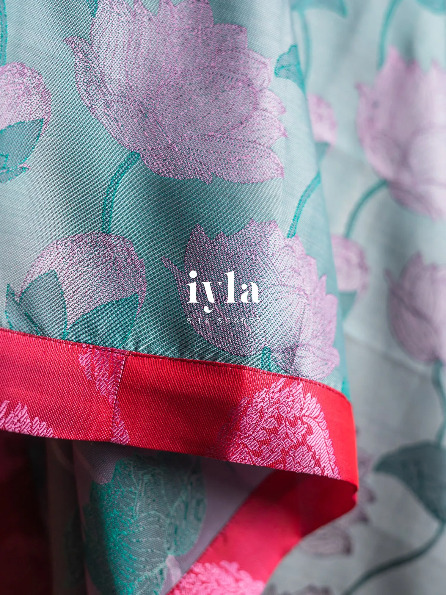 The Lotus Weave Silk Scarf: Luxurious, Handcrafted Silk Scarf for Elegant Style.