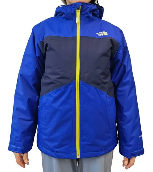 THE NORTH FACE Clement water-repellent 3-in-1 winter jacket for boys snow jacket NF0A3NNVCZ6 blue/black/yellow