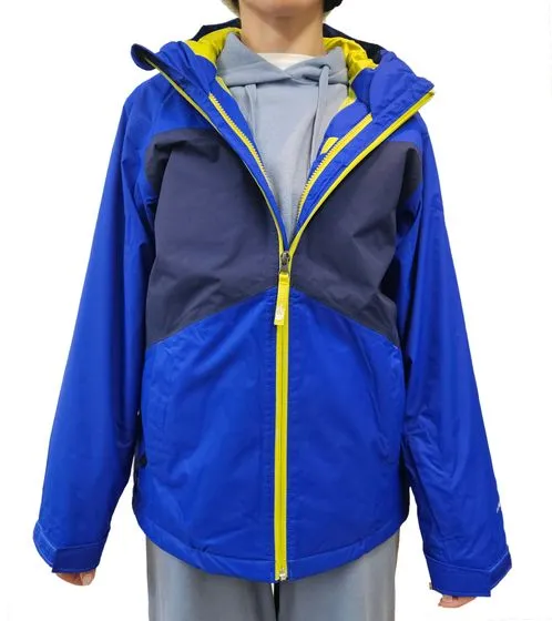 THE NORTH FACE Clement water-repellent 3-in-1 winter jacket for boys snow jacket NF0A3NNVCZ6 blue/black/yellow