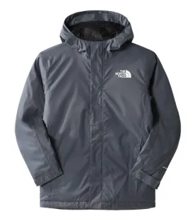 THE NORTH FACE Snowquest JKT children's jacket for girls and boys water-repellent winter jacket with hood NF0A7X3N174 gray