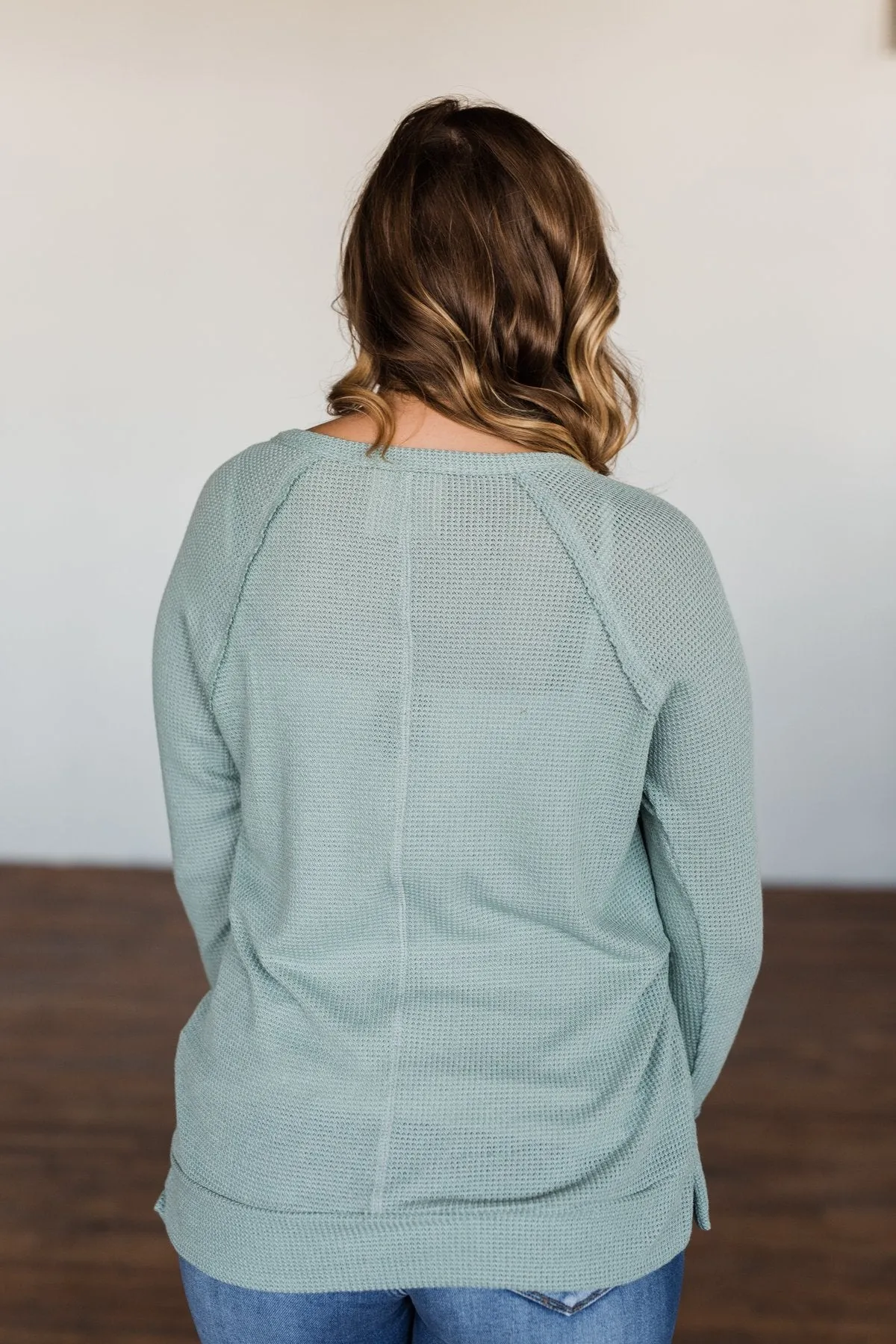 Thermal Notch Top - Dusty Sage