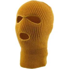 Three Hole Knit Ski Mask - Wheat Timbs Inspired.