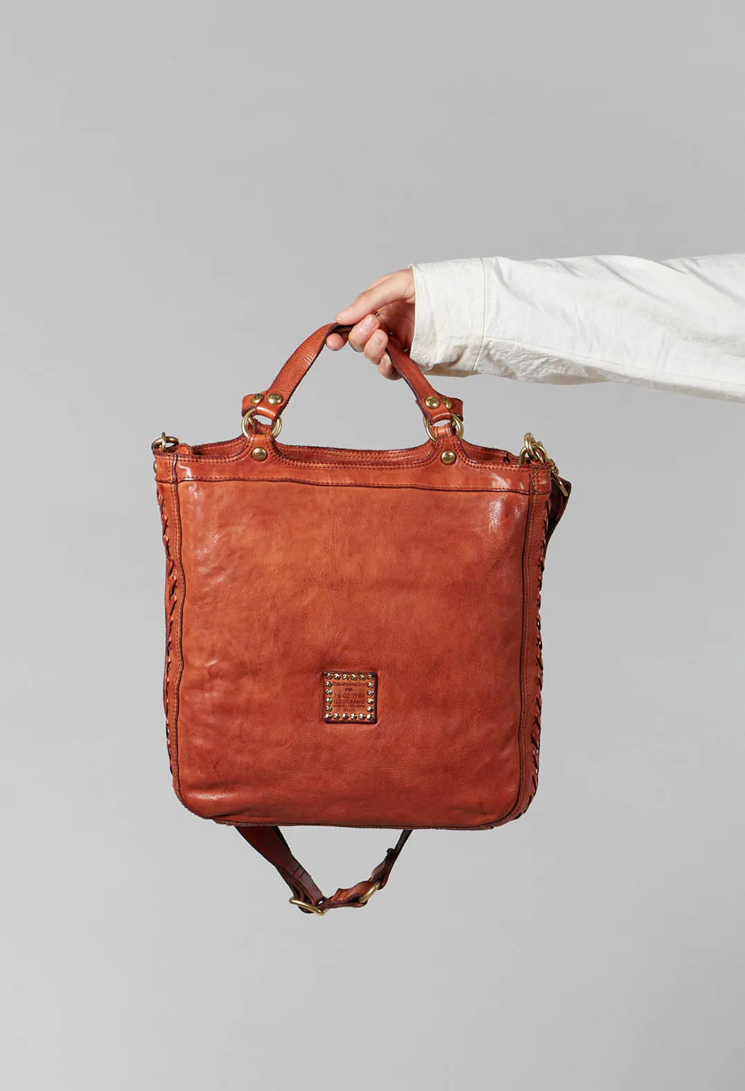 Top Handle Bag in Cognac