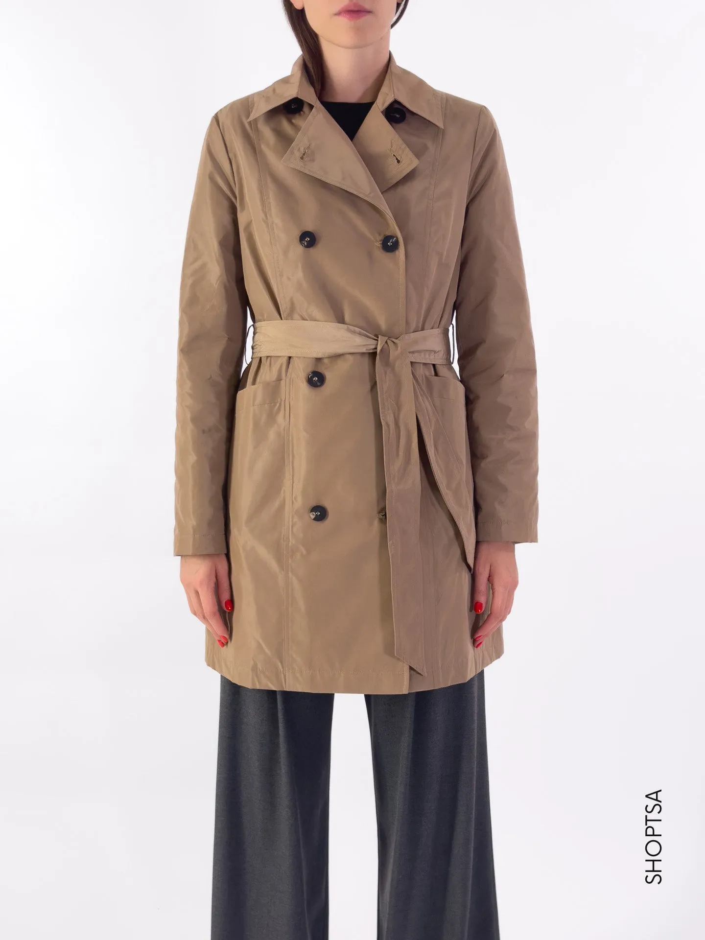 Trench coat with double-breasted quilting - Prani