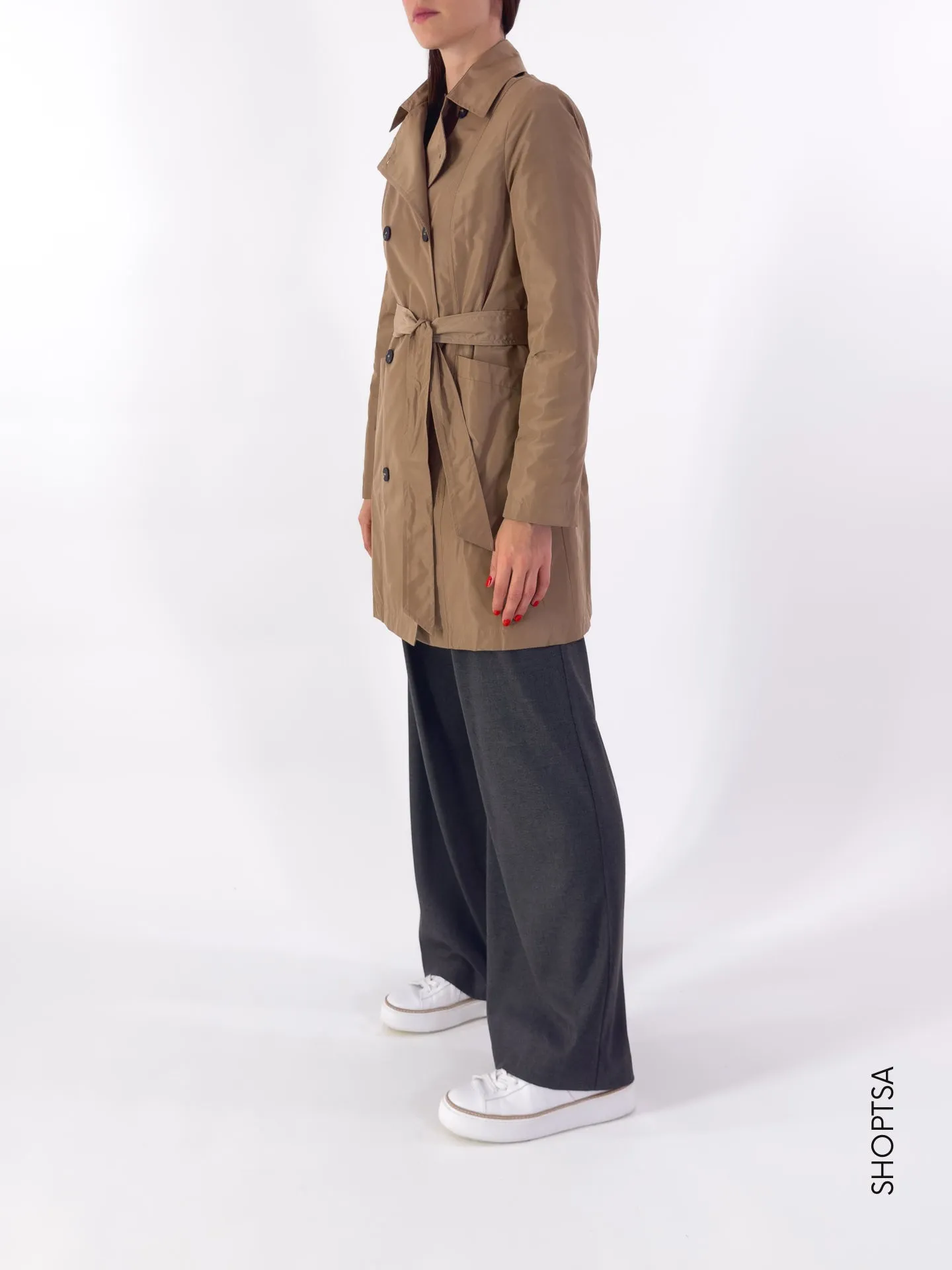 Trench coat with double-breasted quilting - Prani