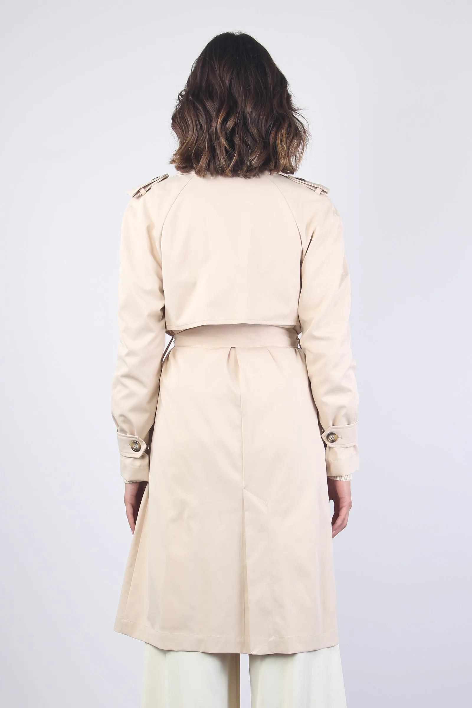 Trench Long Nylon Beige