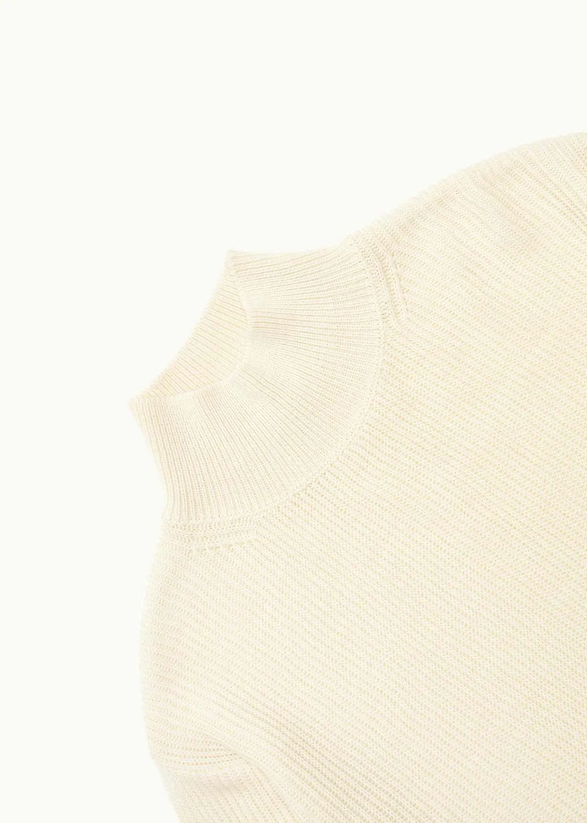 Turtleneck Pullover - Ecru