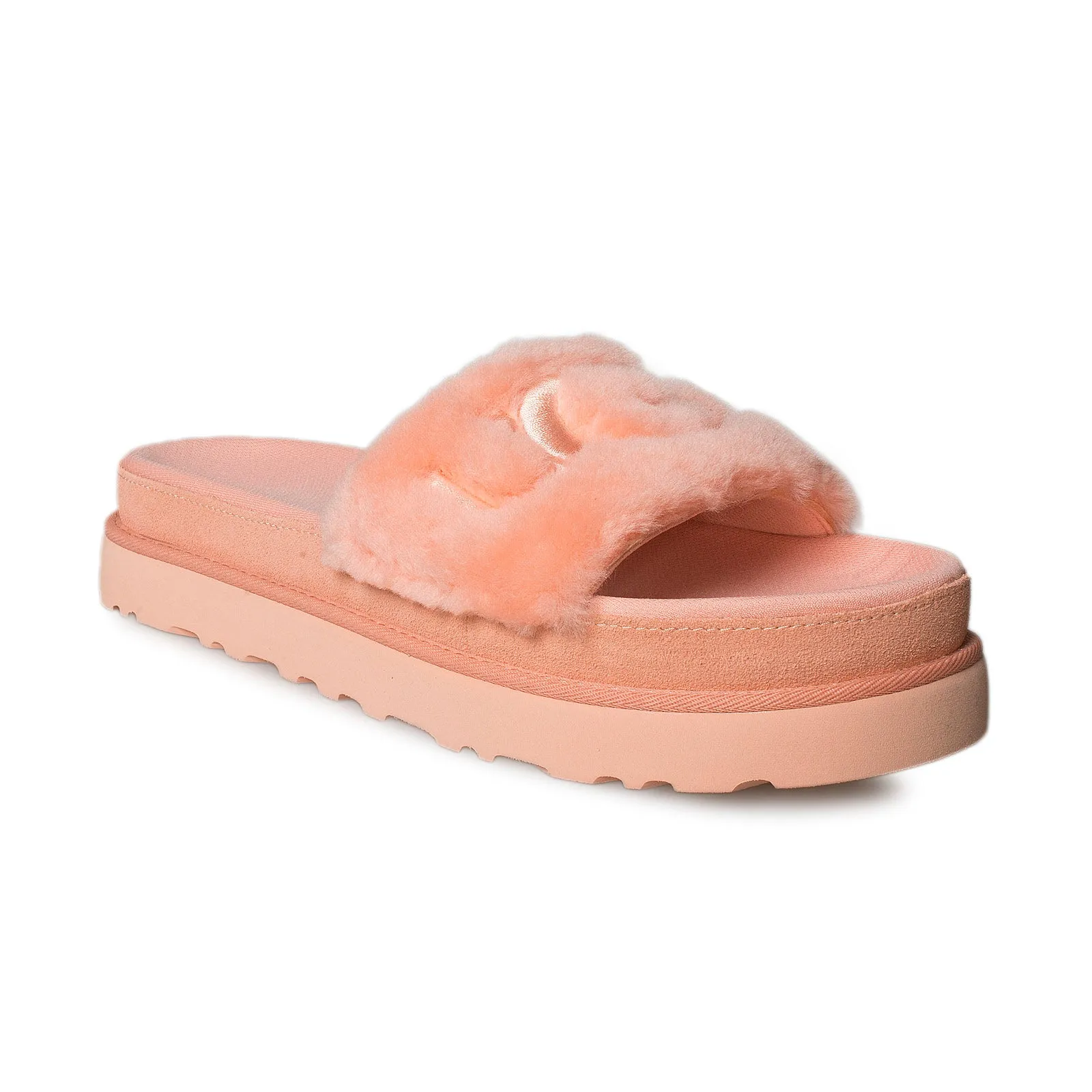 UGG Baby Pink Fur Slippers - Women's