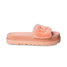 UGG Baby Pink Fur Slippers - Women's