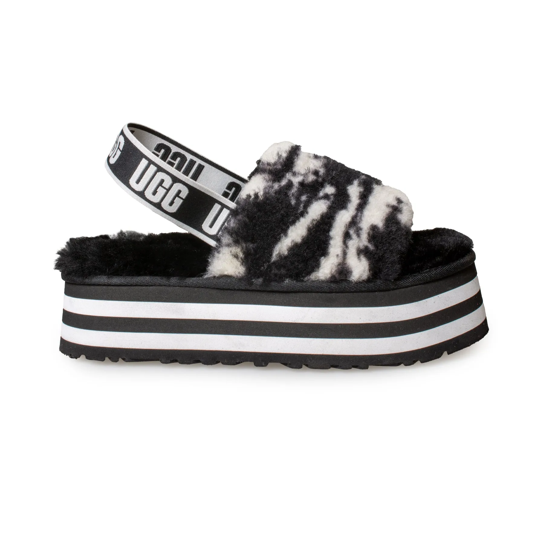 UGG Black Marble Slide Sandals - Women's