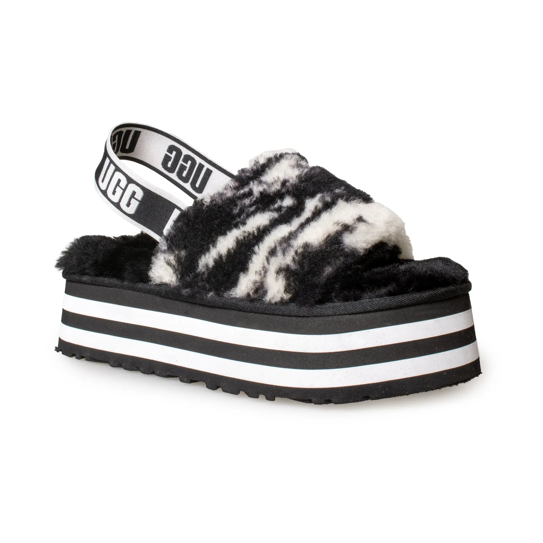 UGG Black Marble Slide Sandals - Women's