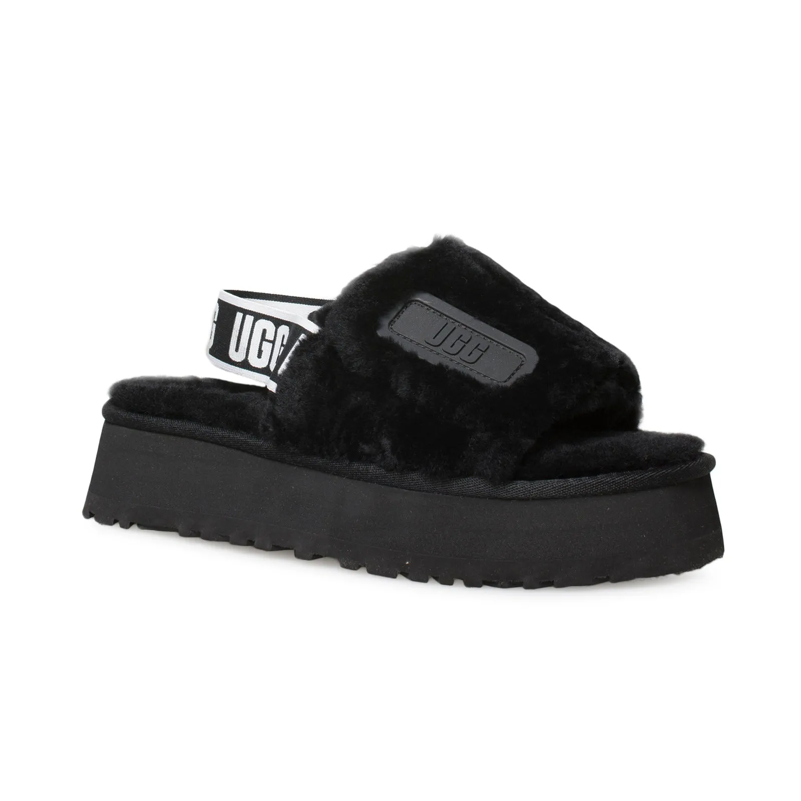 UGG black slide shoes for women