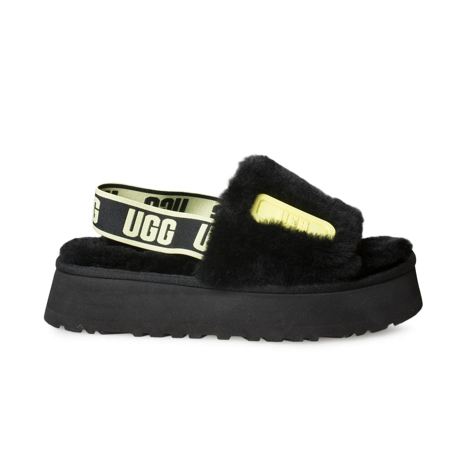 UGG Disco Slide Women's Slippers - Black / Pollen