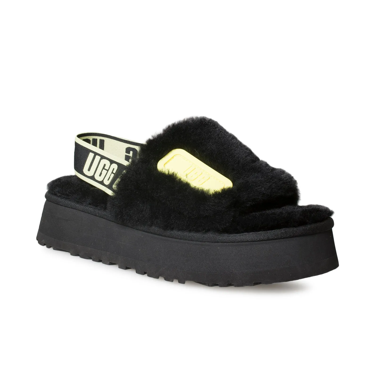 UGG Disco Slide Women's Slippers - Black / Pollen