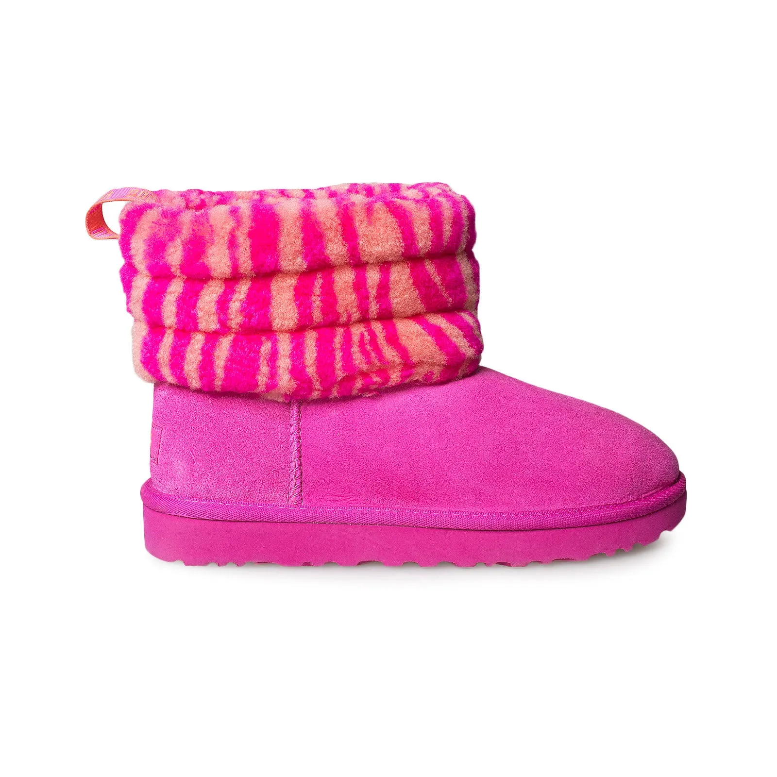 UGG Fluff Mini Boots Zebra Rock Rose - Women's