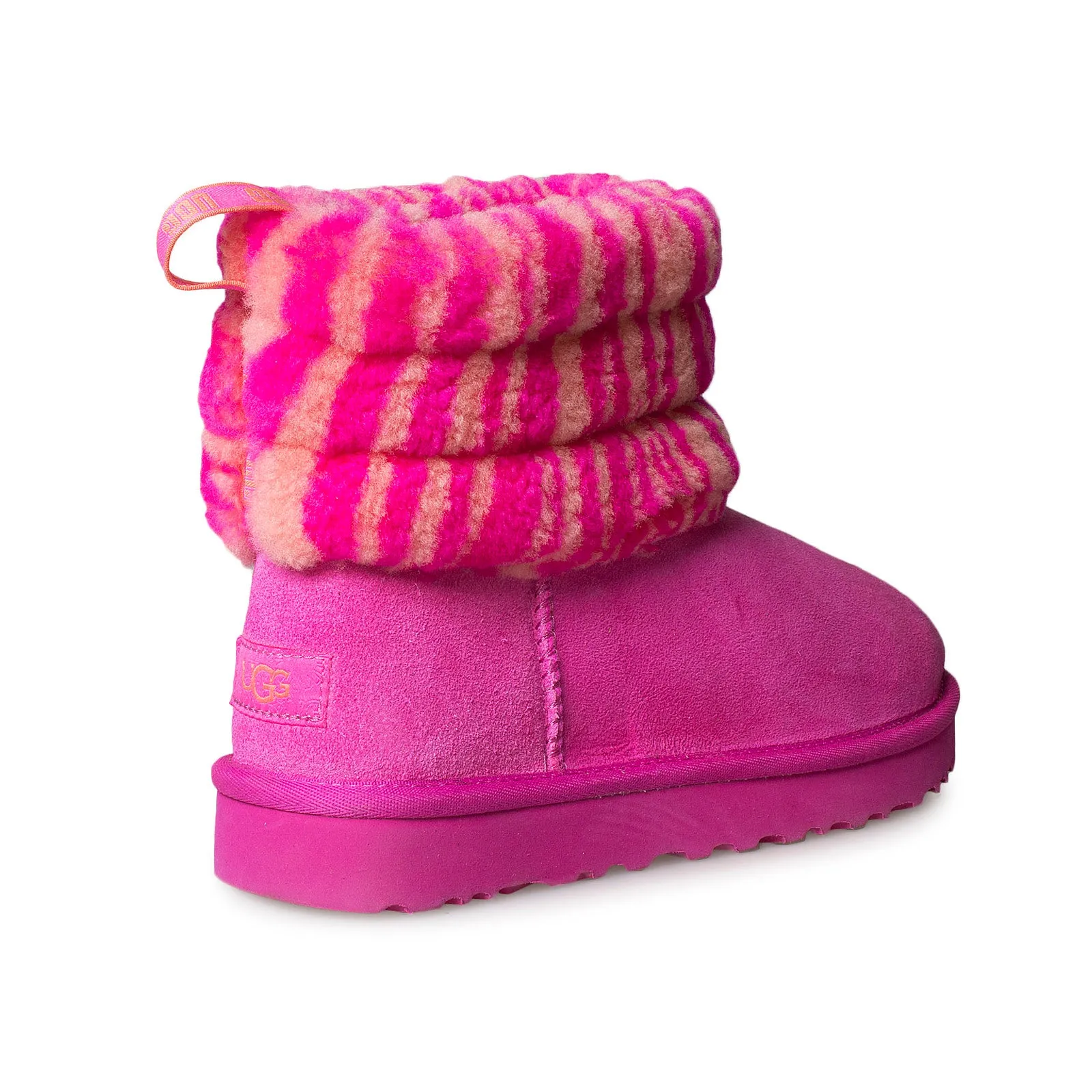 UGG Fluff Mini Boots Zebra Rock Rose - Women's