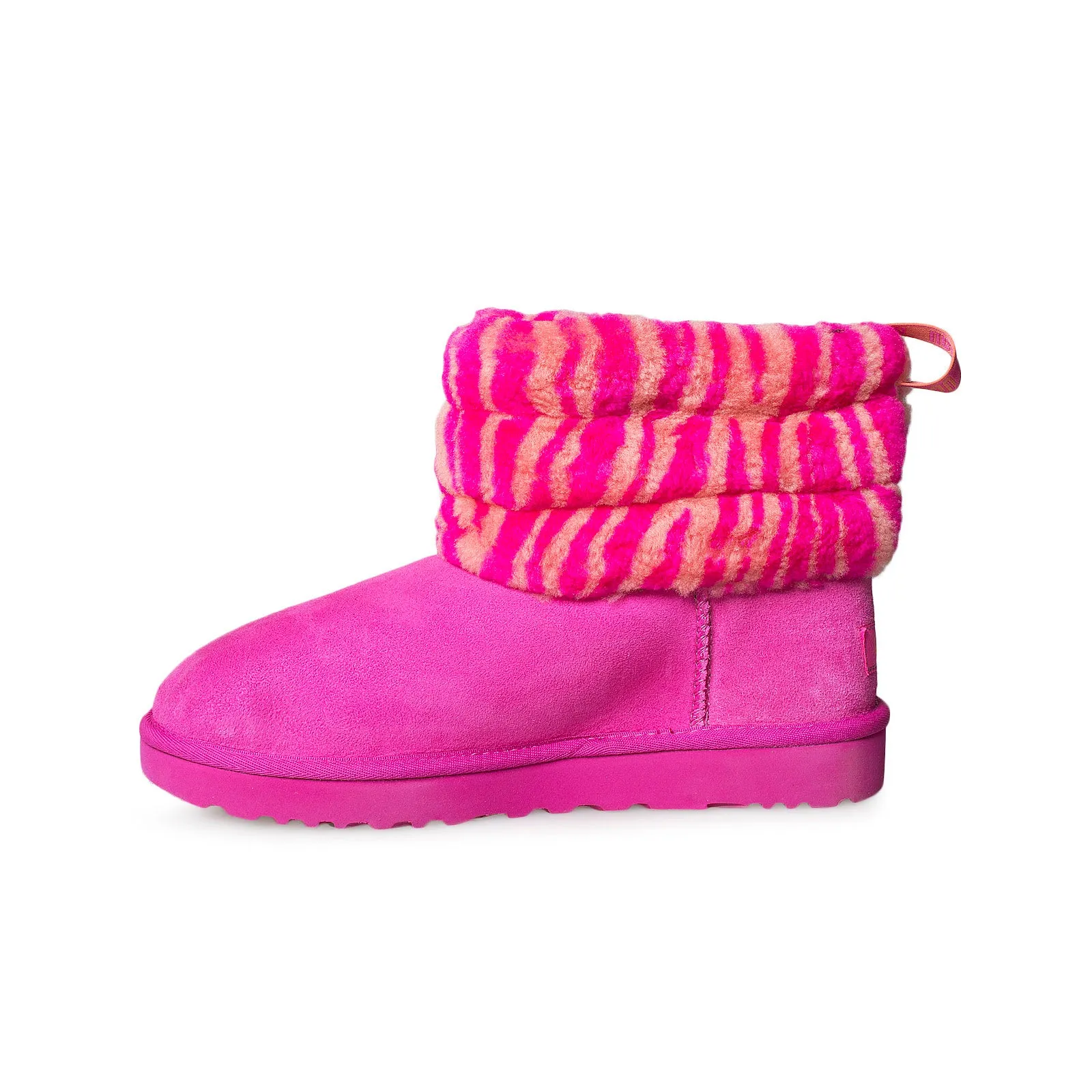 UGG Fluff Mini Boots Zebra Rock Rose - Women's